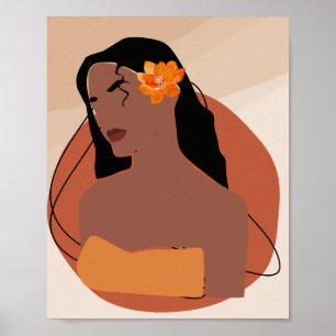 Poster Leve-me ao Havaí, mulher sem rosto Boho