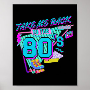 Poster Leve-me de Volta aos Anos 80 Roupa de Halloween Re