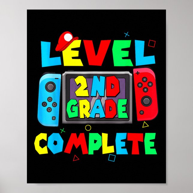 Poster Level 2nd Grade Complete Last Day Of School Video  (Frente)