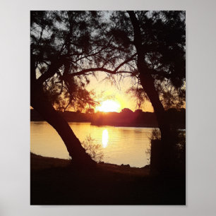 Poster Lever de soleil sur La Grande Motte - França