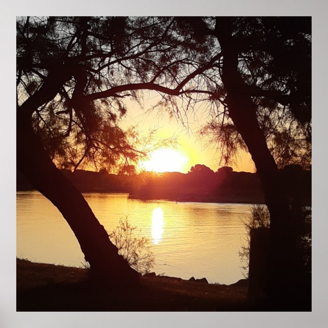 Poster Lever de soleil sur La Grande Motte - França (Frente)