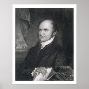 Pôster Levi Woodbury, gravado por Robert E. Whitechurch (