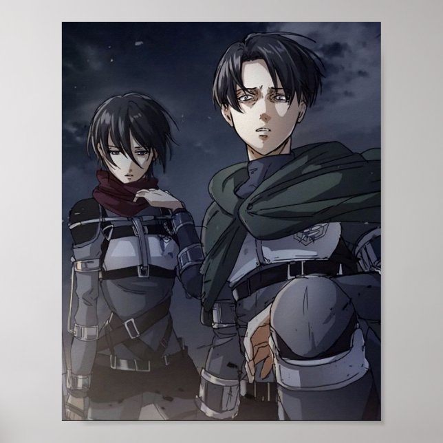 Poster Levi x Mikasa (Frente)