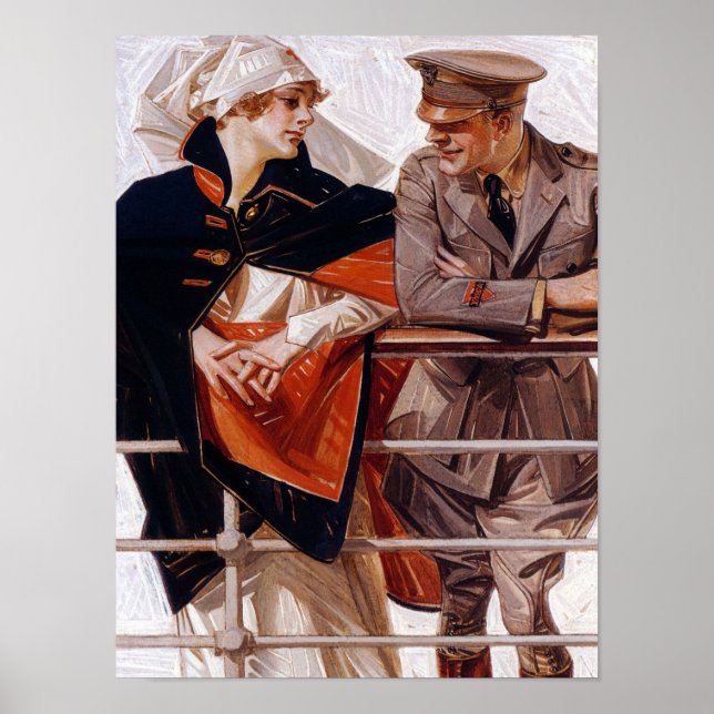 Poster Leviathan, 1918, por Joseph Christian Leyendecker (Frente)