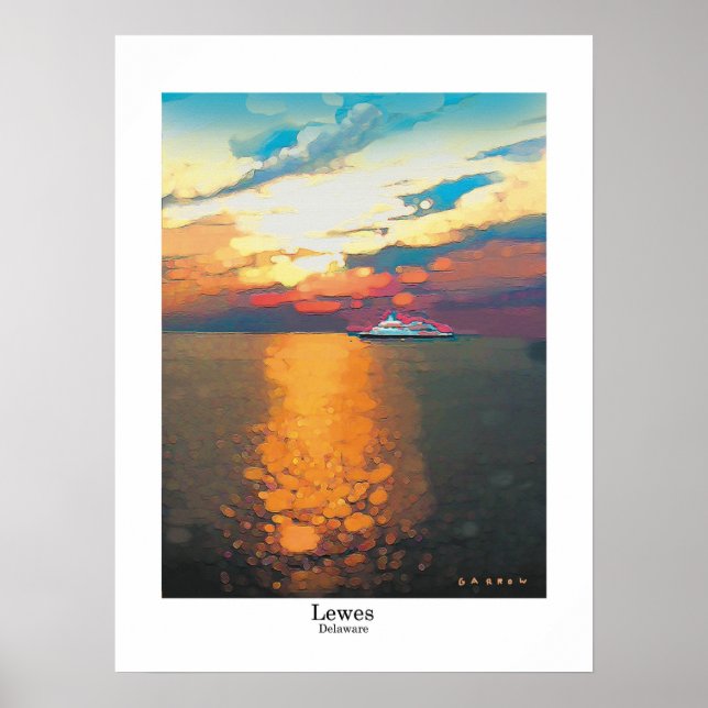Pôster Lewes Delaware (Frente)