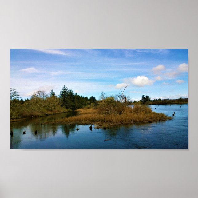 Poster Lewis & Clark River, OR (Frente)