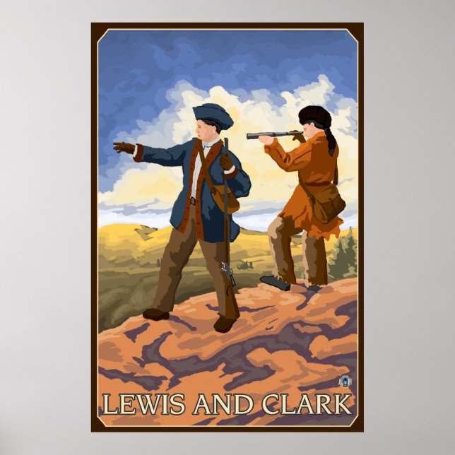 Poster Lewis e Clark Explorando o Ocidente (Frente)