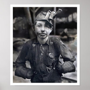Pôster Lewis Wickes Hine - o retrato de Tipple o menino