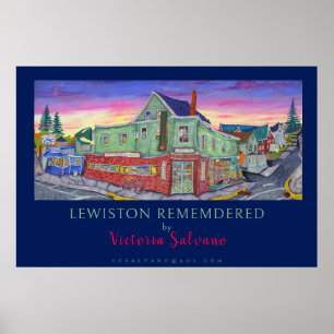 Poster LEWISTON REMEMBERED por Victoria Salvano