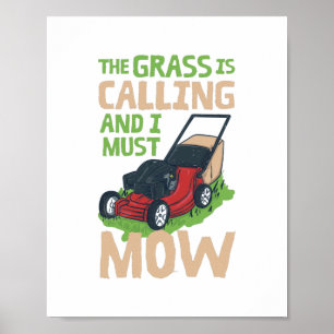 Poster Lewn Mower Lawn