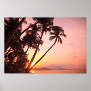 Poster Lewolin Village, Illi Api Island, Selat Boleng