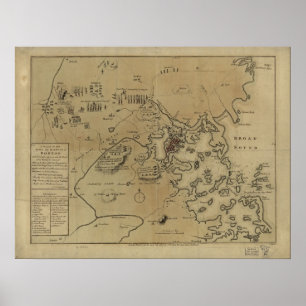 Pôster Lexington, concórdia, & cerco de Boston