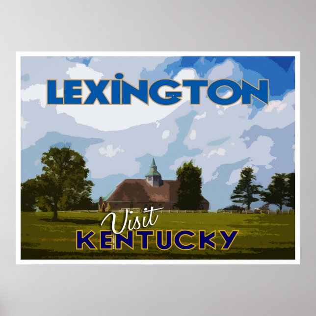 Poster Lexington, Visite Kentucky... (Frente)