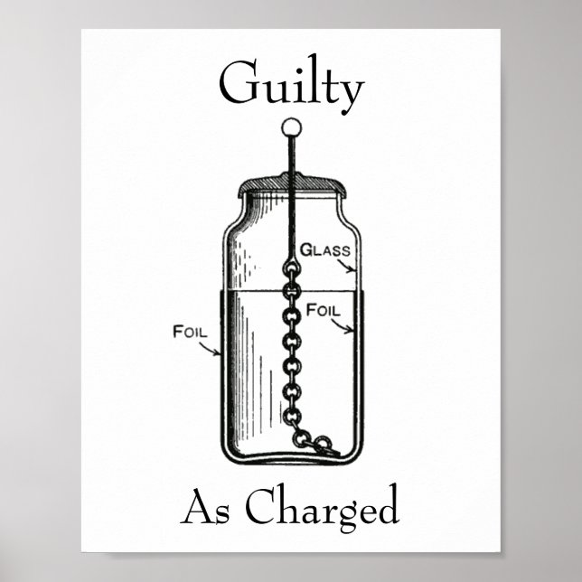 Poster Leyden Jar Guilty foi acusado (Frente)