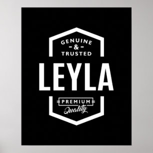 Poster Leyla Personalizada Aniversário