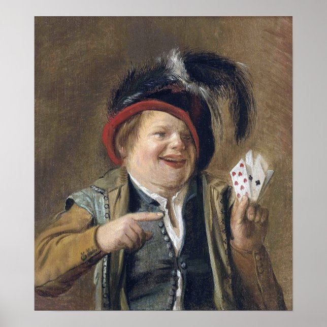 Poster Leyster - Um Jogador de Cartas (Frente)