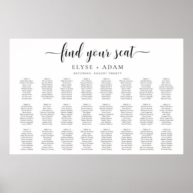 Poster Leyton Modern Mínimo 24 Mesa (Frente)