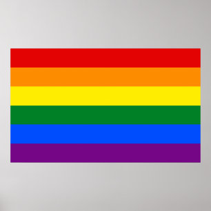 Poster LGBT Marca arco-íris