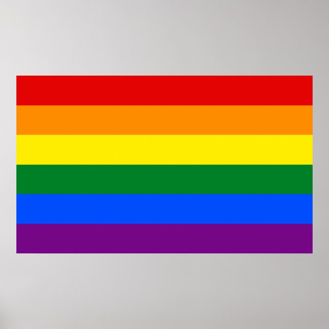 Poster LGBT Marca arco-íris (Frente)