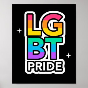 Poster LGBT+ORGULHO. Amor arco-íris