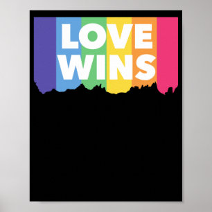 Poster LGBT+orgulho. o amor ganha. Queer.