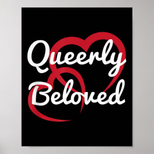 Poster Lgbt Pride Wedding Quearly Amado Noivado Brid
