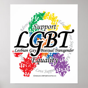 Poster LGBT Ribbon of Butterflies