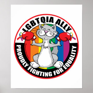 Poster LGBTQIA Ally Cat