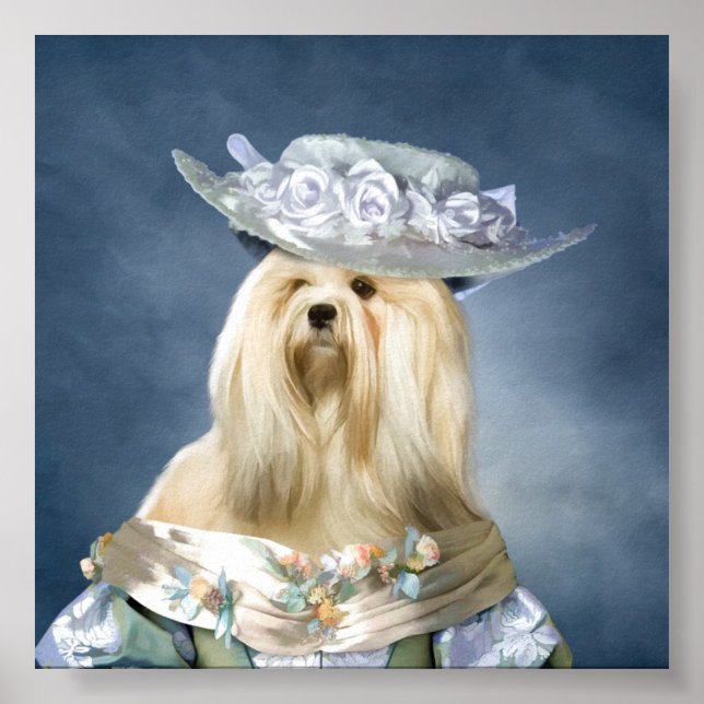 Pôster Lhasa Apso Baroness Print (Frente)
