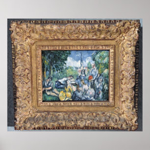 Poster L'herbe do sur do Dejeuner de Paul Cezanne  ,