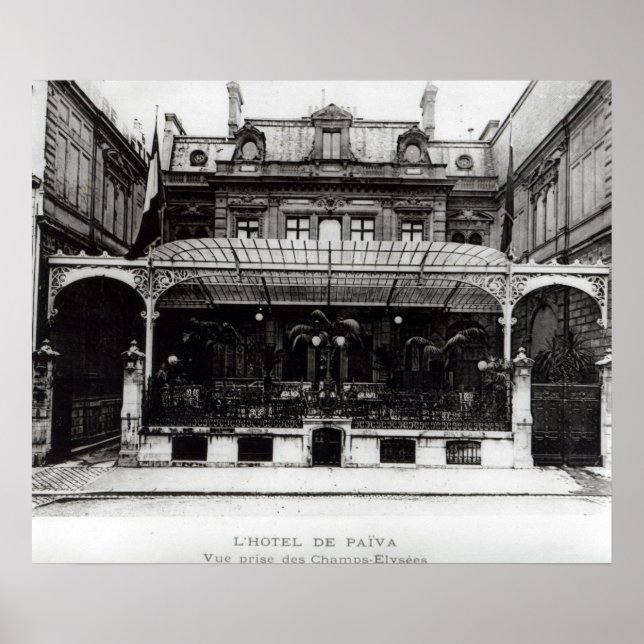 Pôster L'Hotel de Paiva no Champs-Elysee (Frente)