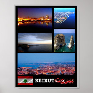 Poster Líbano - Beirute - Mosaico -