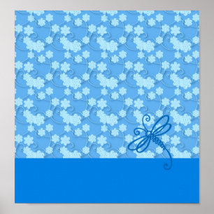 Pôster Libélula Azul