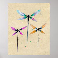 libélulas bonito, cor d'água