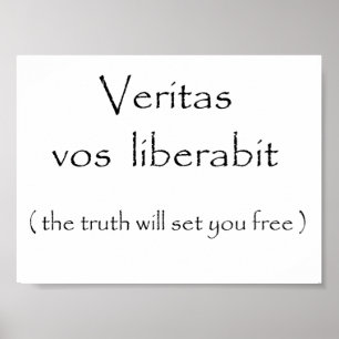 Pôster Liberabit-poster dos vos de Veritas