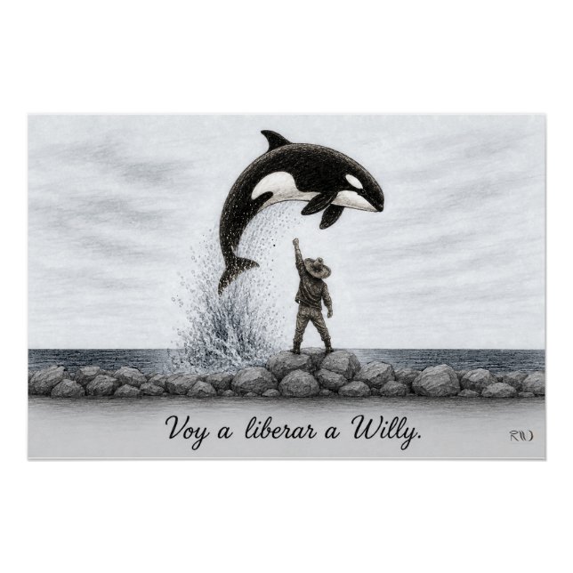 Pôster Liberar a Willy (Frente)