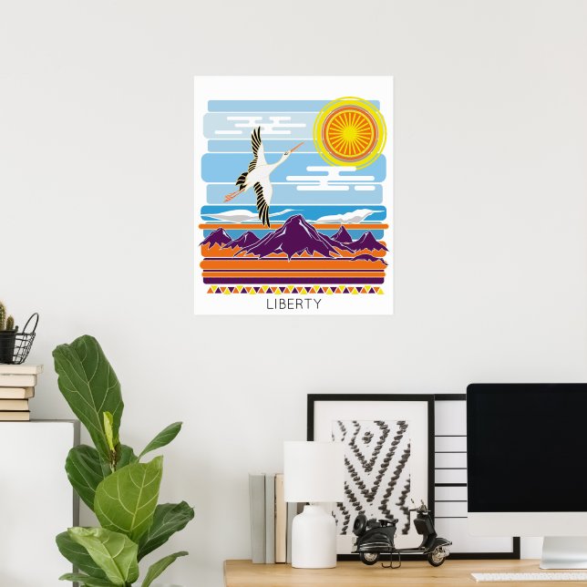 Poster Liberdade (Escritório em casa)