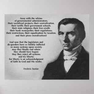 Poster Liberdade da tentativa de Frederic Bastiat