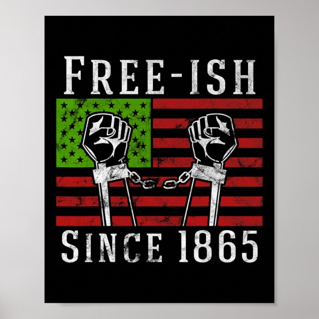 Poster Liberdade Desde 1865, Dia 18, Orgulho Negro Fre (Frente)