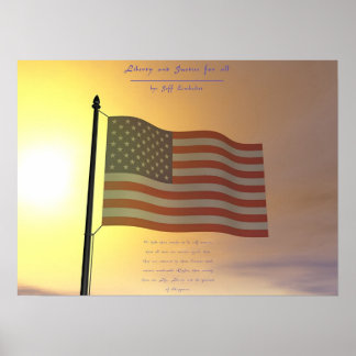 Pôster Liberdade e Justiça