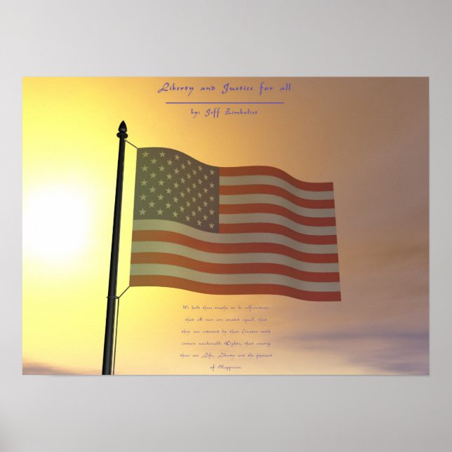 Pôster Liberdade e Justiça (Frente)