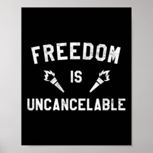Poster Liberdade é um ataque patriótico anti-câncer incan