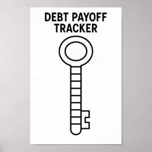 Poster Liberdade Financeira. Rastreador de Pagamento de D
