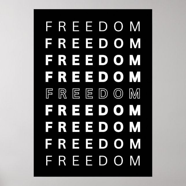 Poster LIBERDADE. Inspiração (Frente)