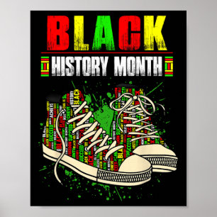 Poster Liberdade Melanina Preto Orgulhoso África Sapatos