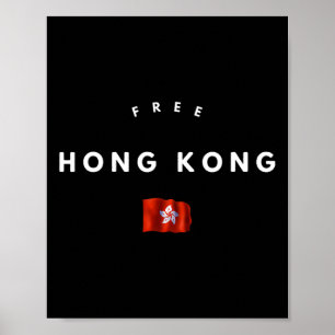 Poster Liberdade para a democracia em Hong Kong agora #fr