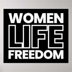 Poster Liberdade para as mulheres - Liberte o Irã
