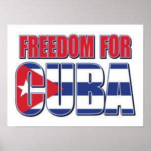 Poster Liberdade para Cuba