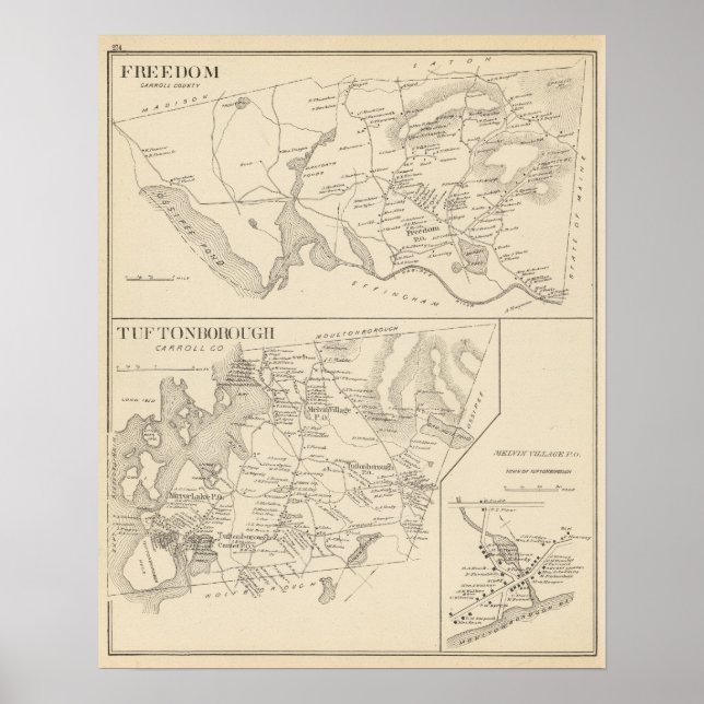 Pôster Liberdade, Tuftonborough (Frente)