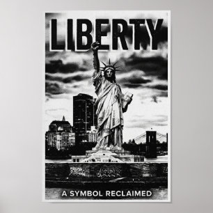 Poster Liberdade: Um Símbolo Reconquistado - Cartaz Ásper